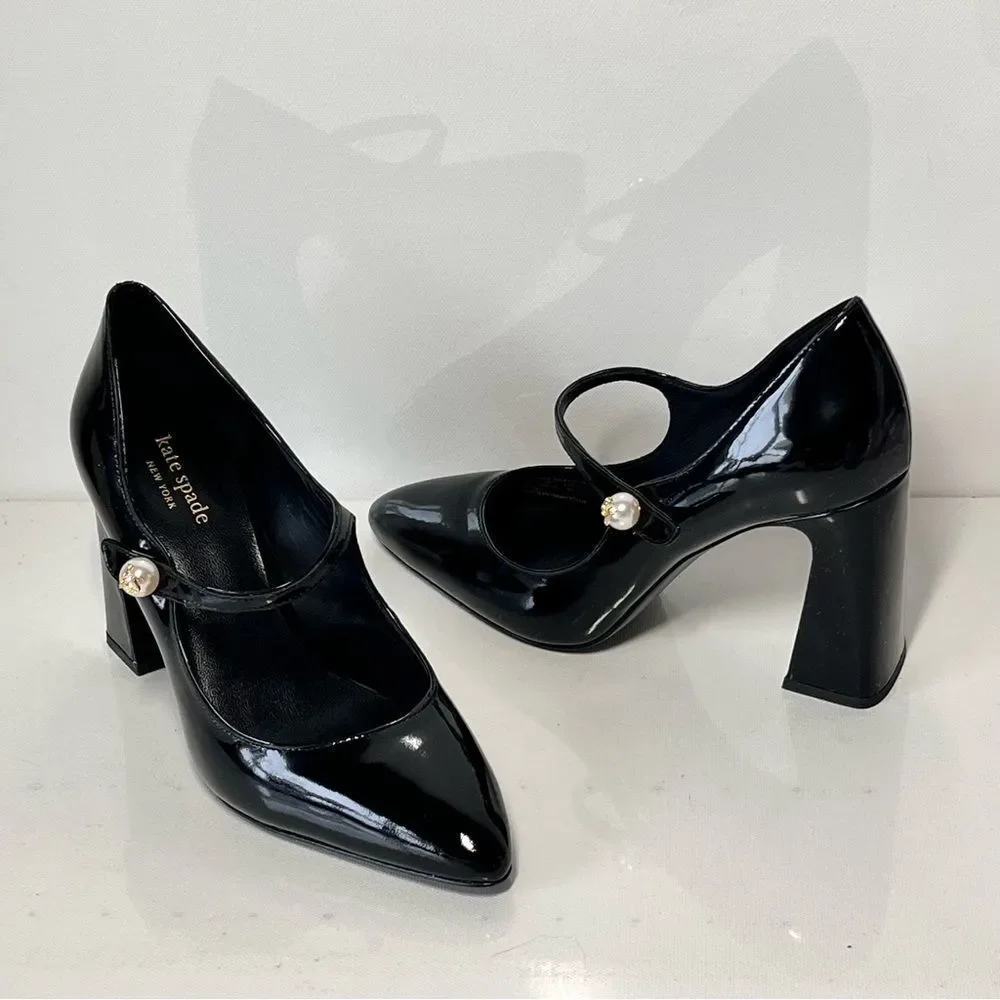 kate spade new york Maren Patent Leather Mary Jane Pumps - Picture 4 of 7